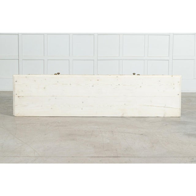 Large English Bleached Pine Locker Cabinet, 1890 For Sale - Image 6 of 16