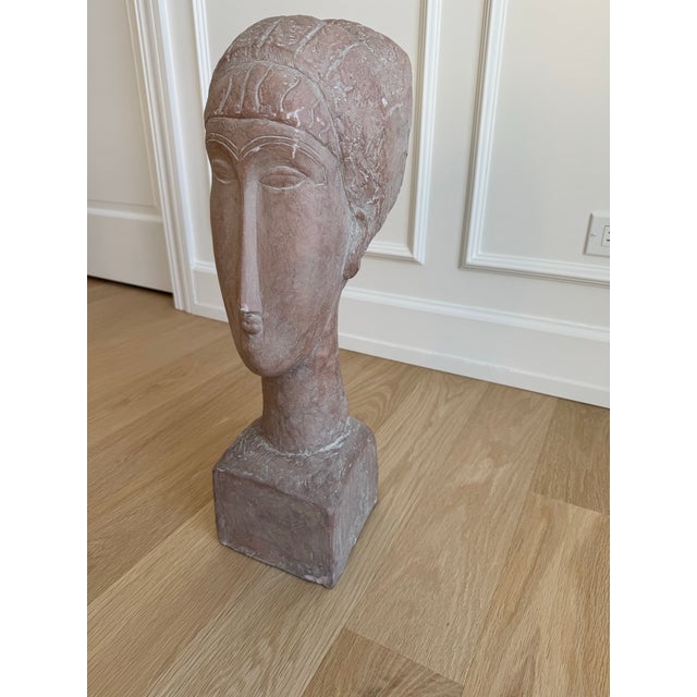 1960s Modigliani’s Tête De Femme by Austin Productions 1961 Sculptural Bust For Sale - Image 5 of 10