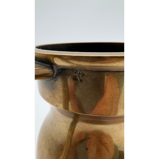 Antique Victorian English Farmhouse Brass Pub Tankard Pint Mug For Sale - Image 15 of 16