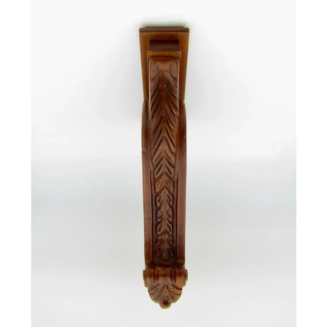 Vintage Corbel Bracket of Cherry Wood With Neoclassical Acanthus Carving For Sale - Image 9 of 13
