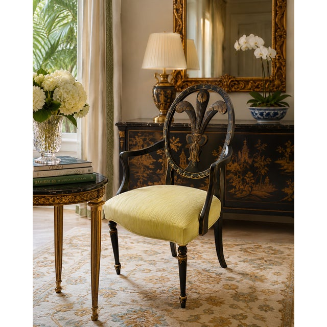 Hepplewhite Plume Armchair by Hickory Chair Company For Sale - Image 11 of 11