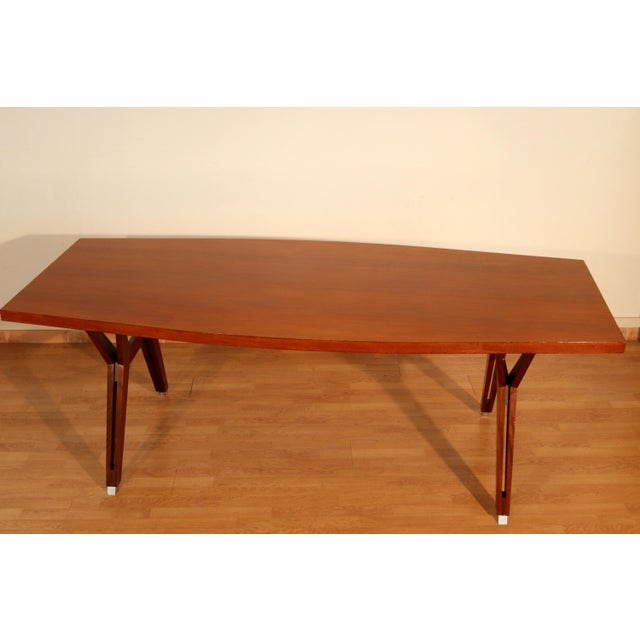 Wood Tolomeo Table by Ico Parisi and Ennio Fazioli for Mim Roma, Italy, 1958 For Sale - Image 7 of 18