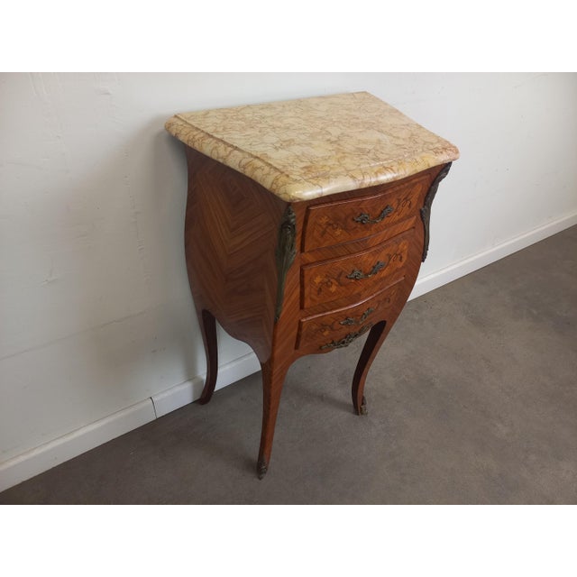 Large Louis XV Style Bedside Table, 1890s For Sale - Image 14 of 18