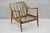 Vintage Mid Century Modern Danish Style Sculptural Walnut Lounge Arm Chair For Sale - Image 14 of 17