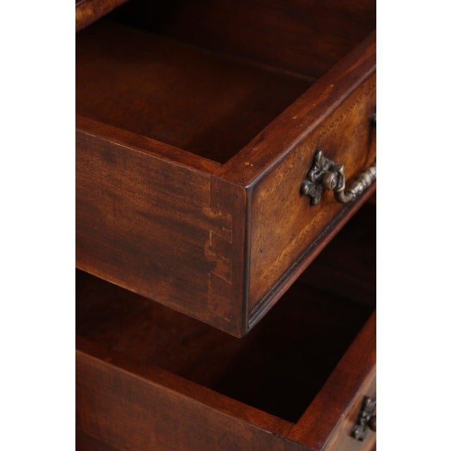 Wood John Richard Chippendale Walnut China Cabinet Desk For Sale - Image 7 of 18