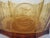 Traditional Fostoria Coin Glass Amber Liberty Bell Scalloped Bowl For Sale - Image 3 of 10