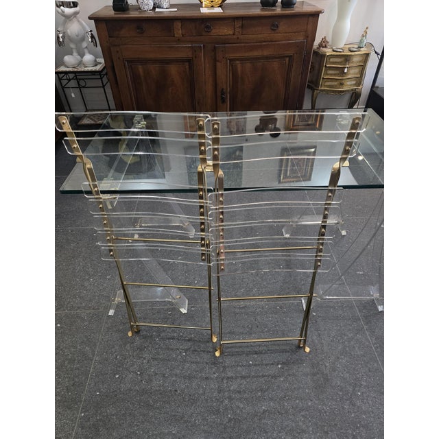 Les Invisibles de Marais Table and Chairs from Marais International, 1978, Set of 3 For Sale - Image 16 of 18