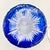 Mid-Century Modern Art Glass Jars with Blue Cut in Clear Crystal Biscuit Barrels with Silver-Plated Mounts, 1950s, Set of 2 For Sale - Image 18 of 18