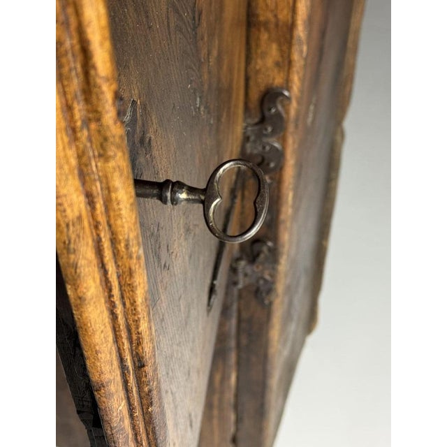 A particularly beautiful spanish cabinet dating from around 1700; ; crafted from solid walnut. A very heavy piece of...