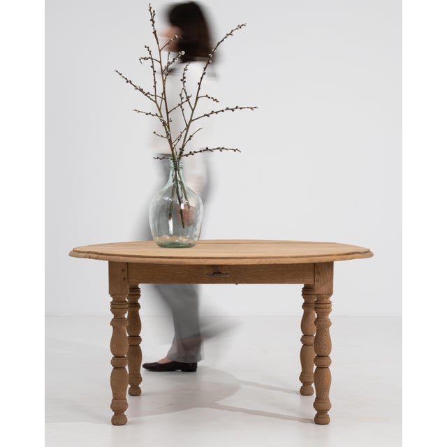 Mid 20th Century Oak Drop-Leaf Side Table For Sale - Image 10 of 13