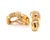 Late 20th Century Cartier Panthere 18k Tri-Color Gold Clip On Huggie Earrings w/Paper For Sale - Image 5 of 11