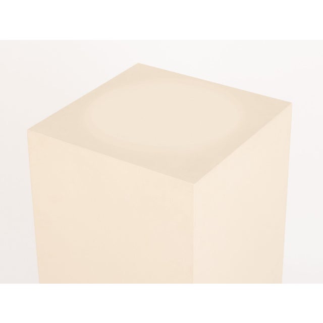 Modern White Painted Wood Display Pedestal For Sale - Image 4 of 6