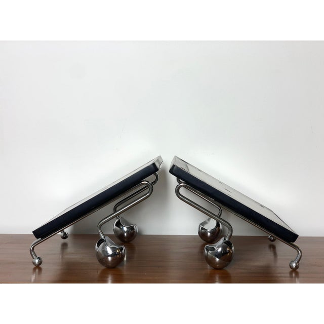 Mid-Century Modern Space Age Coat Hangers, Italy, 1970s, Set of 2 For Sale - Image 3 of 8