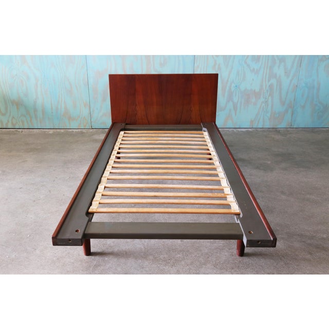 1960s Hans Wegner for Getama Teak King Bed (Two Twins) Mid Century Danish Modern For Sale - Image 6 of 15