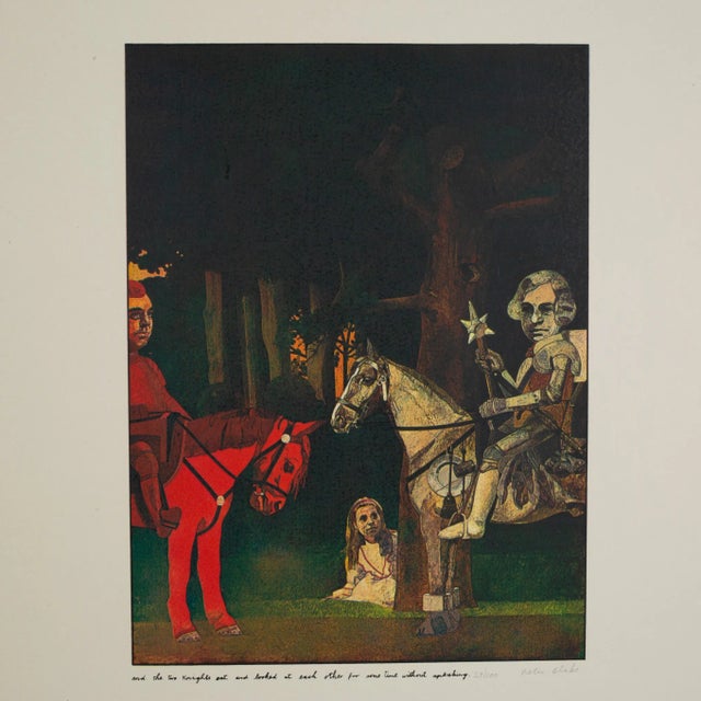 ABOUT PETER BLAKE United Kingdom, b. 1932 "And the two knights sat and looked at each other for sometime before speaking",...