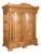 19th Century Large Danish Pine Armoire With Two Bowfront Doors For Sale