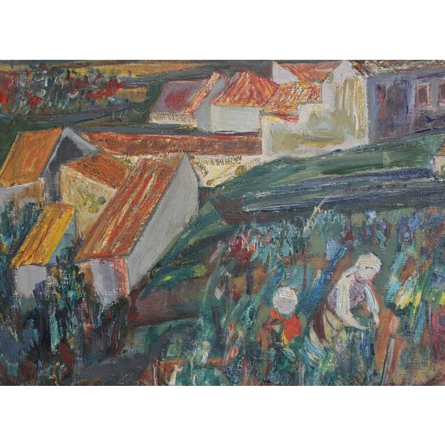 Paul Braig, Le Petit Village, 1950s, Oil on Canvas For Sale - Image 16 of 18