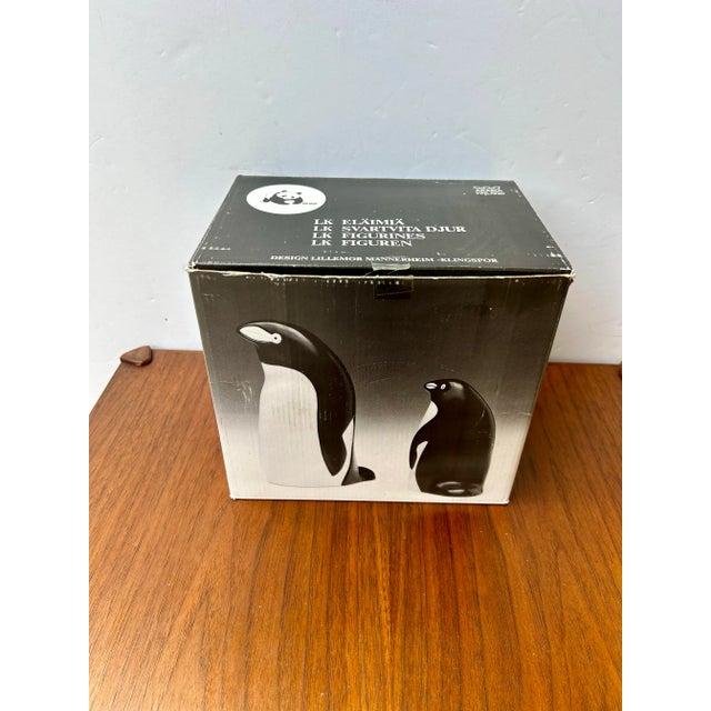 Ceramic Arabia Finland Penguin Sculpture Pottery Set - Lillemor Mannerheim Nib For Sale - Image 7 of 7