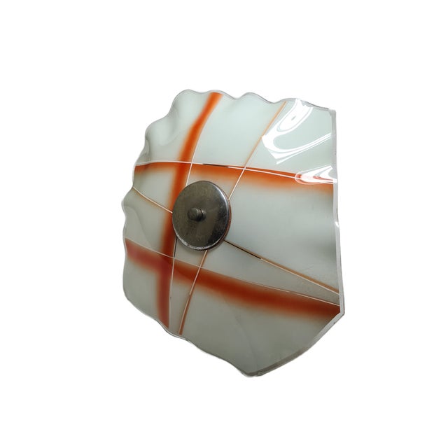Vintage Pendant Light in Glass, Poland, 1970s For Sale - Image 3 of 11
