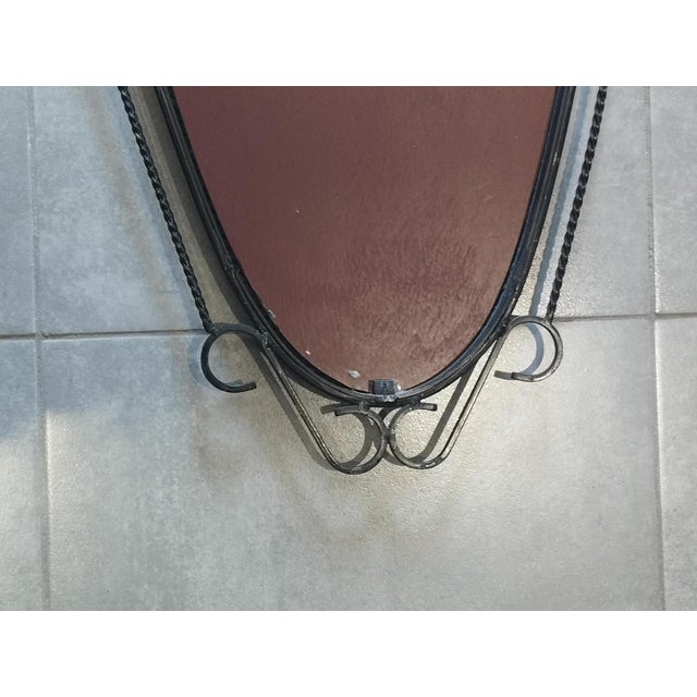 Vintage Brutalist Mirror, 1950s For Sale - Image 10 of 18