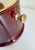 Aldo Tura Oxblood Lacquered Goat Skin Ice Bucket, Italy, 1960s For Sale - Image 9 of 16