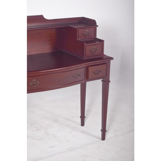 Vintage English Colonial-Style Desk, 1920s For Sale - Image 9 of 15