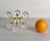 Modern Molecular Cluster Crystal Ball Decorative Orb With Gold Accents For Sale - Image 9 of 11