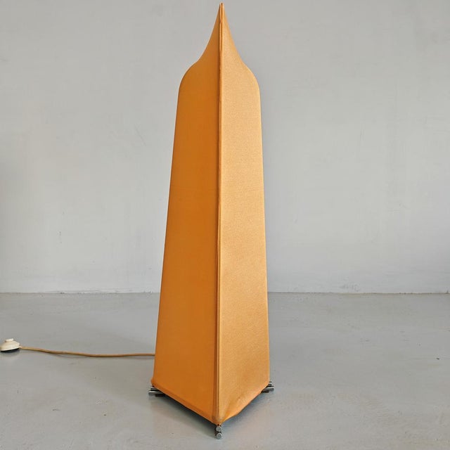 Kazuki Fabric Floor Lamp by K. Takahama for Sirrah, 1970s For Sale - Image 11 of 18
