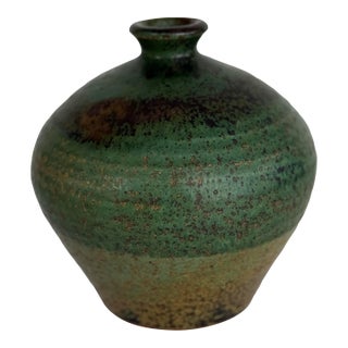 Vintage Midcentury Studio Pottery Vase For Sale
