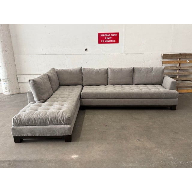 Design Plus Gallery presents the Abbott Sectional from Swaim Fine Furniture. This sectional presents a contemporary...