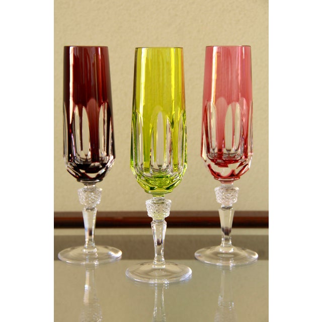 1970s Vintage Antika Wine Crystal Glasses by Nachtmann, 1970s, Set of 6 For Sale - Image 5 of 8