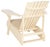 Modern Mopani Outdoor Armchair Chair in Off White For Sale - Image 3 of 5