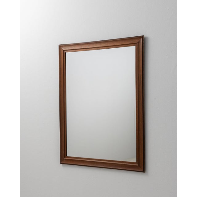 Tan 19th Century France Tan Wood Mirror For Sale - Image 8 of 8