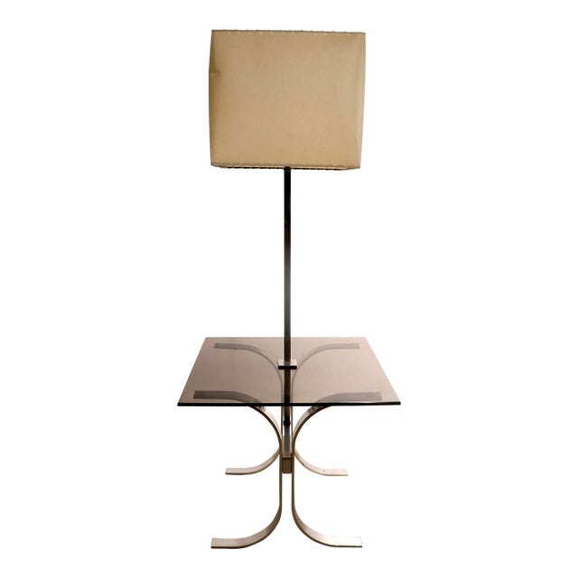 Mid Century 1970's Combo Floor Table Lamp by Laurel Lamp Co. For Sale