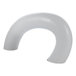 White Murano Glass Sculptural Lamp, 1970s For Sale