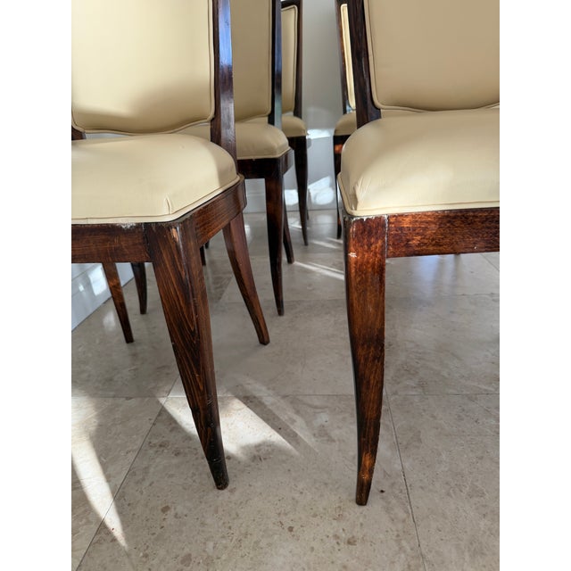 1930s Italian Art Deco Dining Chairs For Sale - Image 11 of 12