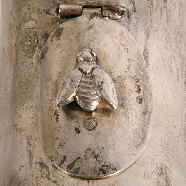 Antique Dutch 930 Silver Figural Cow Creamer With Hinged Lid For Sale In Greensboro - Image 6 of 7