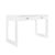 Contemporary Matthew Izzo Home Larkin Fluted Matte White Lacquer and Brass Writing Desk For Sale - Image 3 of 9