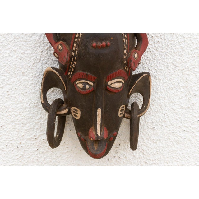 Vintage African Mask, the Leopard Spirit For Sale - Image 4 of 8