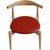 Red CH-20 Chairs in Beech and Red Leather by Hans Wegner, Set of 4 For Sale - Image 8 of 17