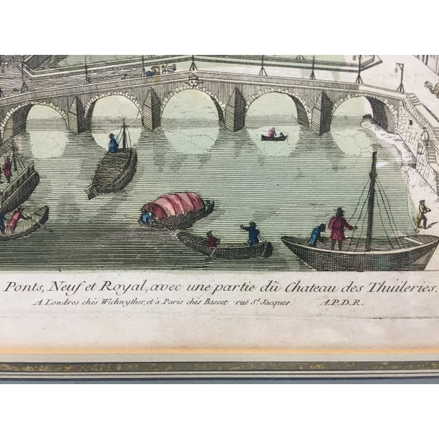 Le Pont Neuf Et Royal Engraving For Sale - Image 4 of 5