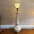 Mid-Century Modern Mid 20th Century Mid Century Modern Tall Cork and Brass Table Lamp For Sale - Image 3 of 12