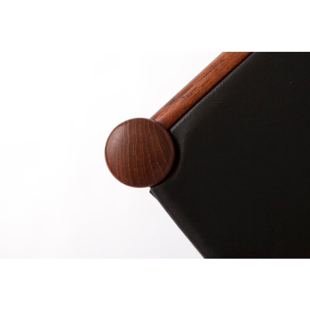 Brown Vintage Danish Teak Dining Chairs by Arne Hovmand-Olsen for Mogens Kold, 1960s, Set of 6 For Sale - Image 8 of 10