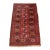 Antique Red Bukhara Hand-Knotted Wool Runner - 6'3" X 3'9" For Sale