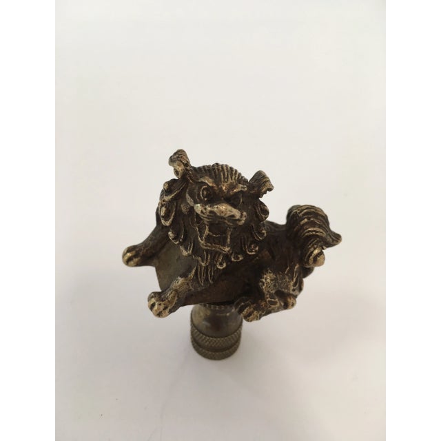 Bronze Foo Dog Lamp Finials a Pair Chairish