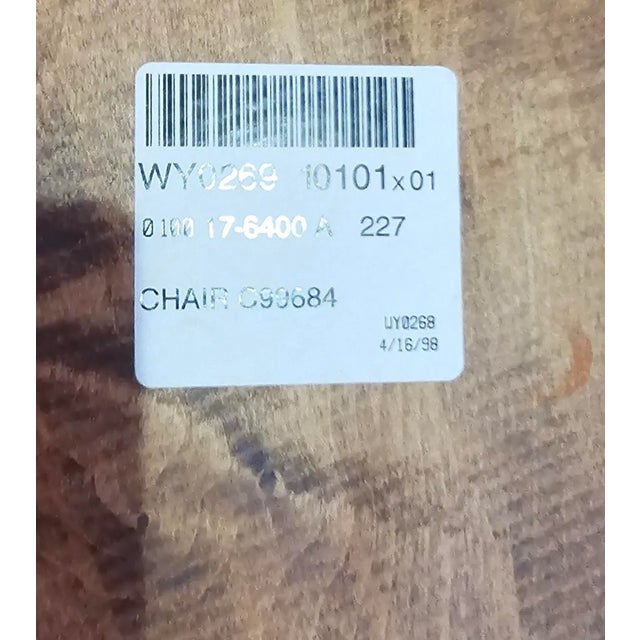 Late 20th Century Ethan Allen Early American Classical Style Maple Continuous Armchair For Sale - Image 5 of 6