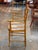 19th Century Pair of Painted Faux Bamboo Armchairs With Rush Seats For Sale - Image 9 of 10