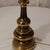 Vintage Tall Two-Tone Solid Brass and Bronze Tone French Candlestick Style Neoclassical Table Lamp With Original Shade For Sale - Image 6 of 12