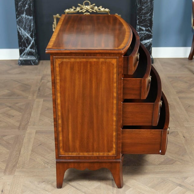 Nvin0620 Vintage Maitland Smith Banded Chest of Drawers For Sale - Image 12 of 18
