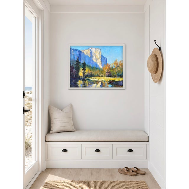 El Capitan in Autumn Gold - oil on 30 x 24 stretched canvas Signed Haas Unframed. Frames shown are samples only. Captured...